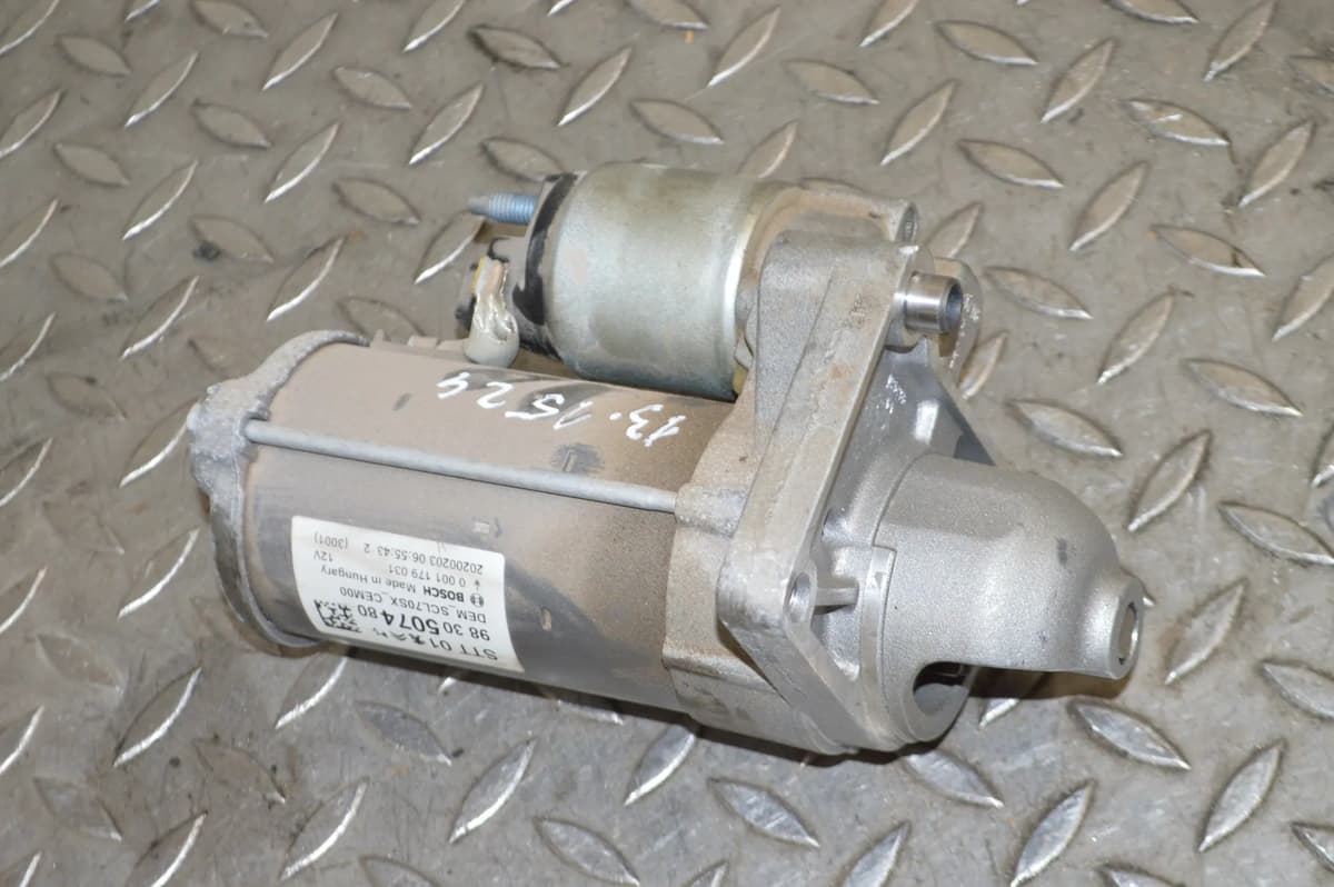 PEUGEOT 3008 1.2 2020 RHD Engine Starter Motor 9830507480 13123987