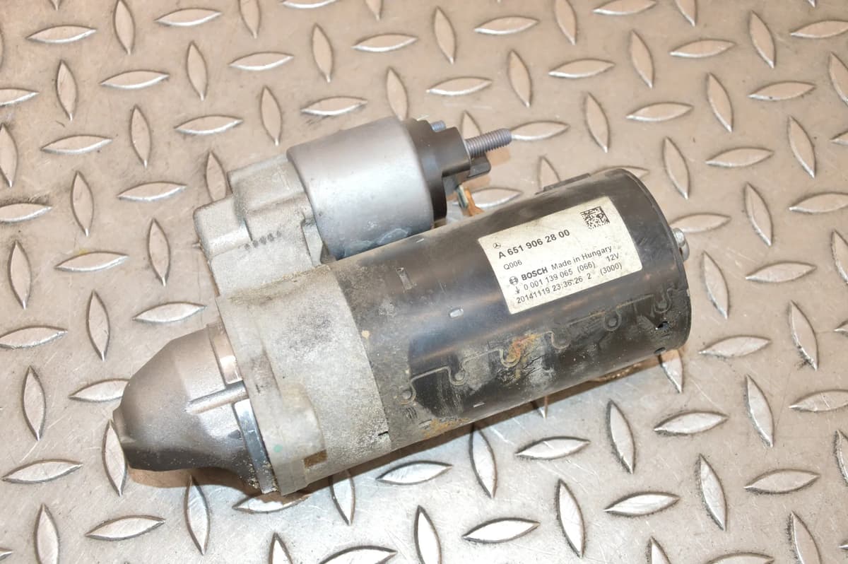 Mercedes C218 Starter Motor A6519062800 CLS220d 2017 RHD 17503288