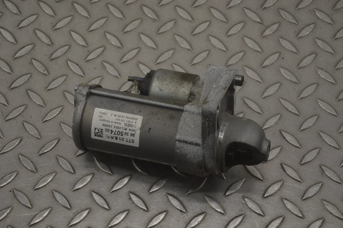 Peugeot 3008 Starter Motor 9830507480 1.2 2022 RHD 22798352