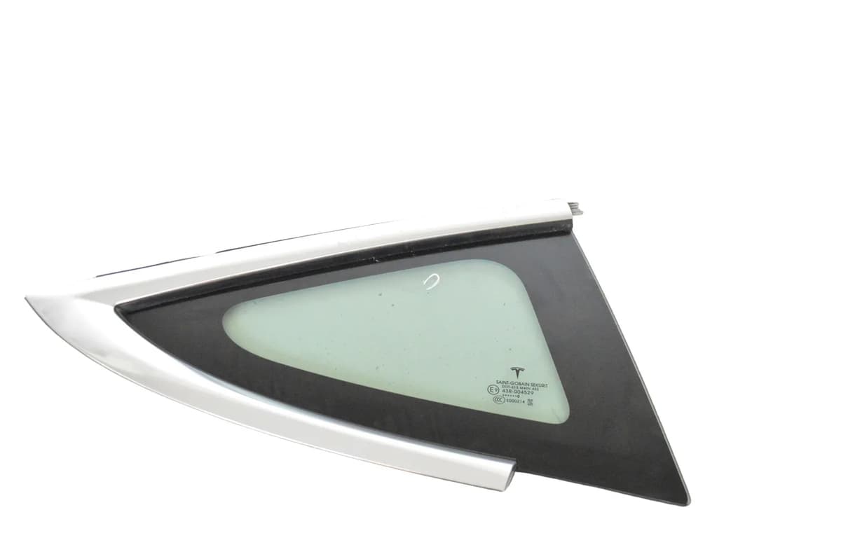 Tesla Model 3 Quarter Window Rear Right 1080706-00 2020 25423889