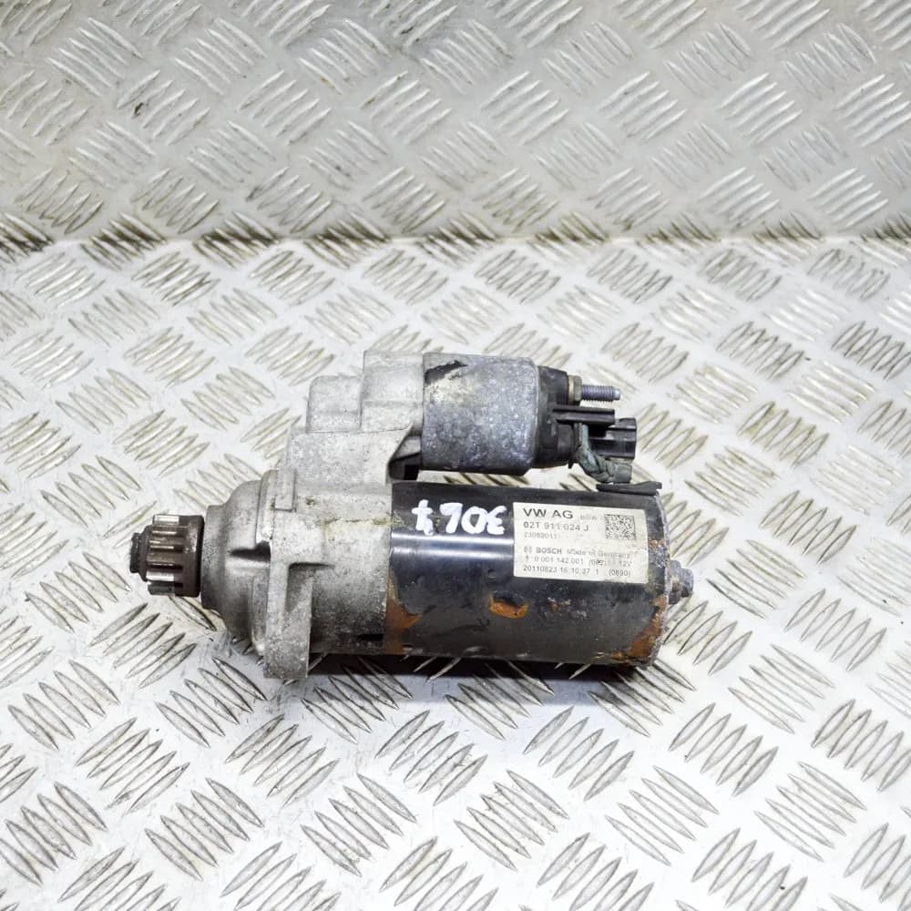 AUDI A1 8X 1.4 TFSI 90kw Starter Motor 0001142001 02T911024J 2011