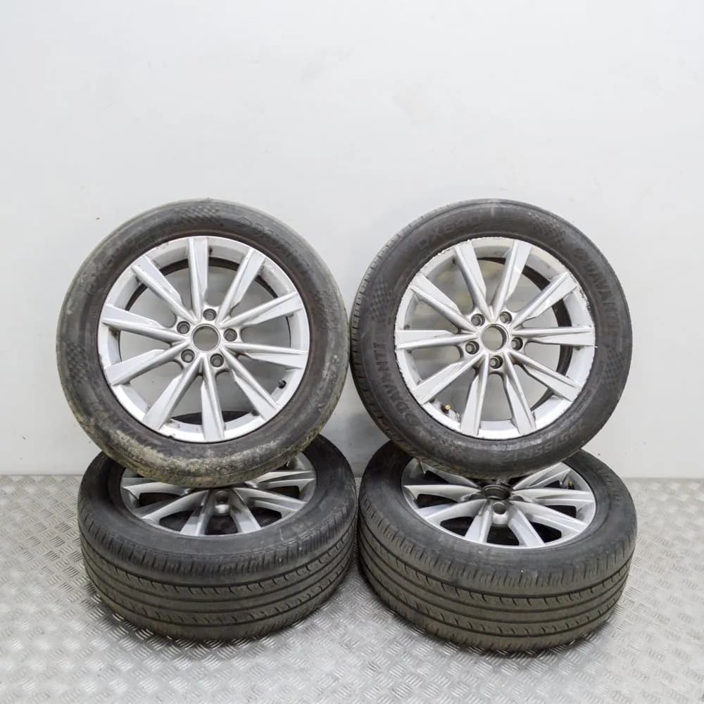 VW TIGUAN 5N Alloy Wheel Set R17 5N0601025AJ 2.0 Diesel 103kw 2013 13709744