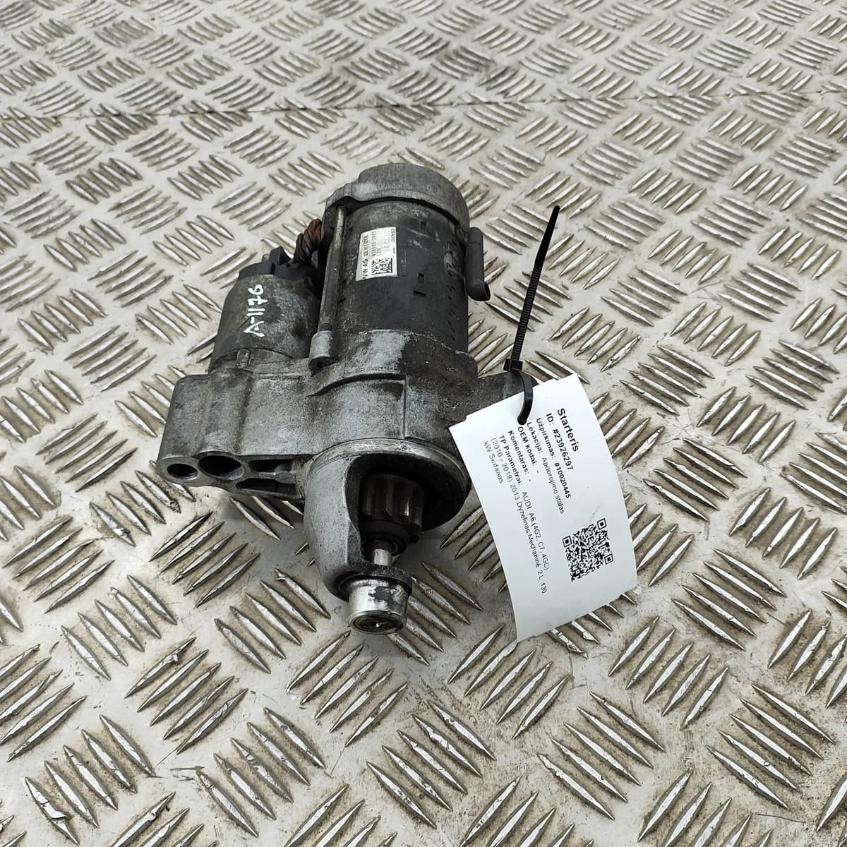 AUDI A6 C7 Starter Motor 03L911024B 2.0 Diesel 130kw 2013 23926297