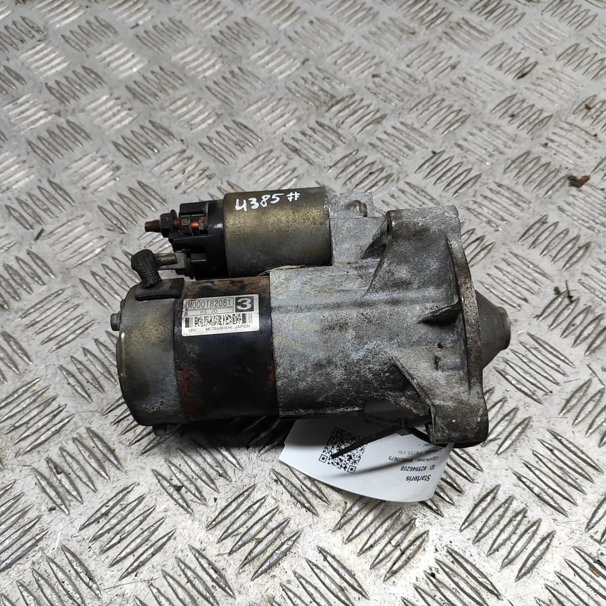 PEUGEOT 307 CC Starter Motor 1648217980 2.0 Petrol 100kw 2004 25946208