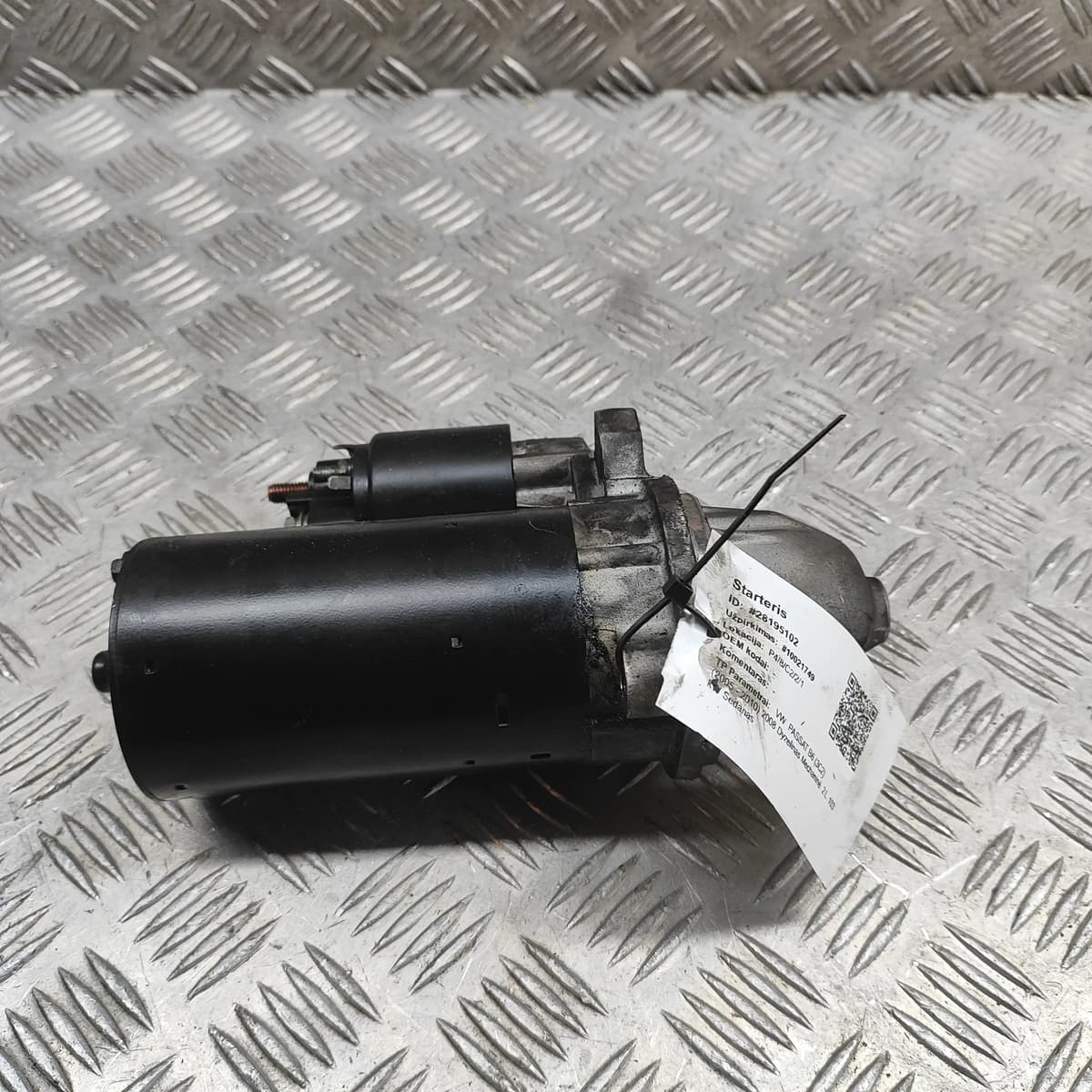 VW PASSAT B6 3C2 Starter Motor NSM1270 2.0 Diesel 103kw 2008 28195102