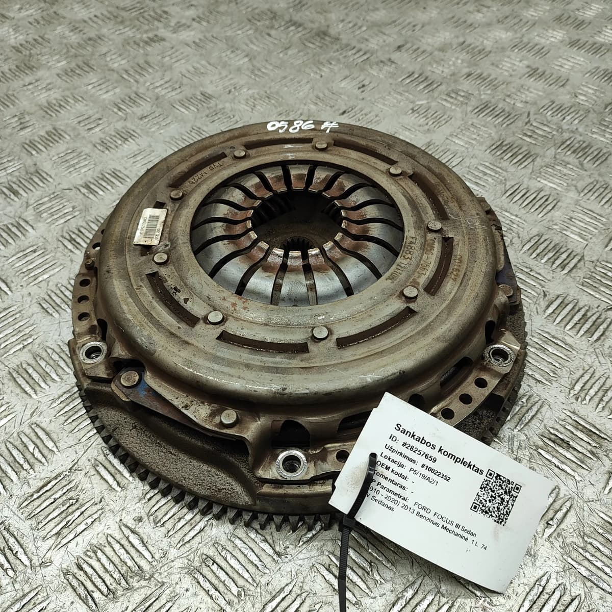 FORD FOCUS C346 Sedan Clutch Kit CM5G-7540-JF 1.0 Petrol 74kw 2013 28257659