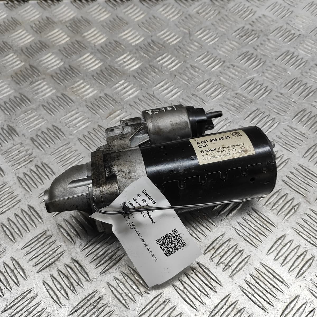 MERCEDES-BENZ GLC X253 Starter Motor A6519064800 2017 28589010