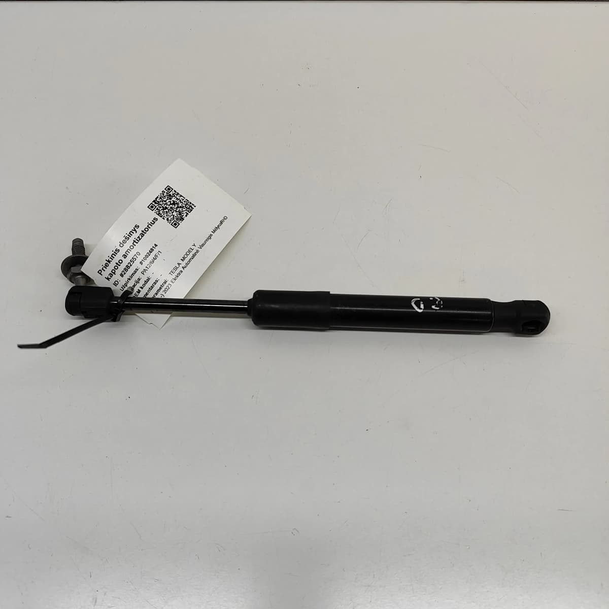 TESLA MODEL Y Front Right Bonnet Strut 1505547-00-A Electricity 2023 28825570