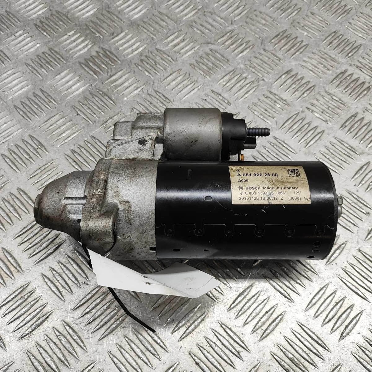 MERCEDES-BENZ C W205 Starter Motor A6519062800 2.1D 125kW 2016 29082414