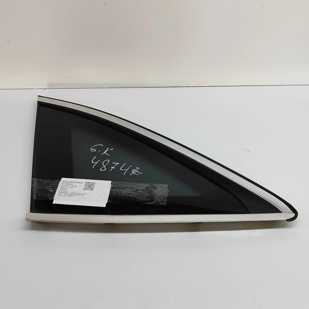 MERCEDES-BENZ EQC Rear Left Quarter Window A2936701500 2023 29086125