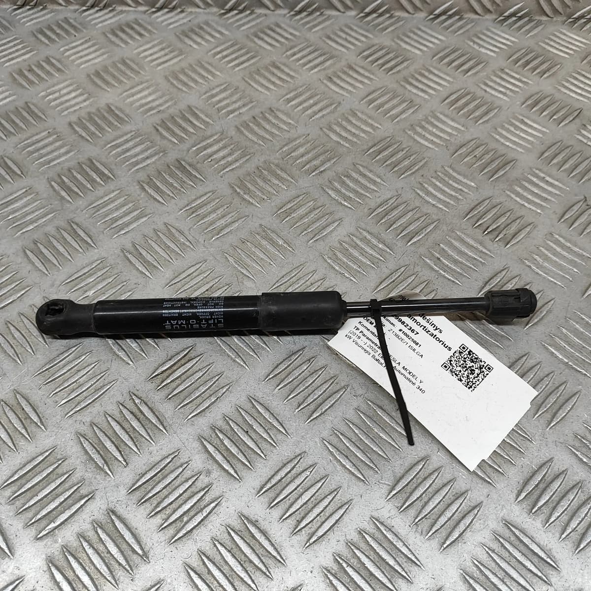 TESLA MODEL Y Front Right Bonnet Strut 1692576-00-A Electricity 340kW 2022
