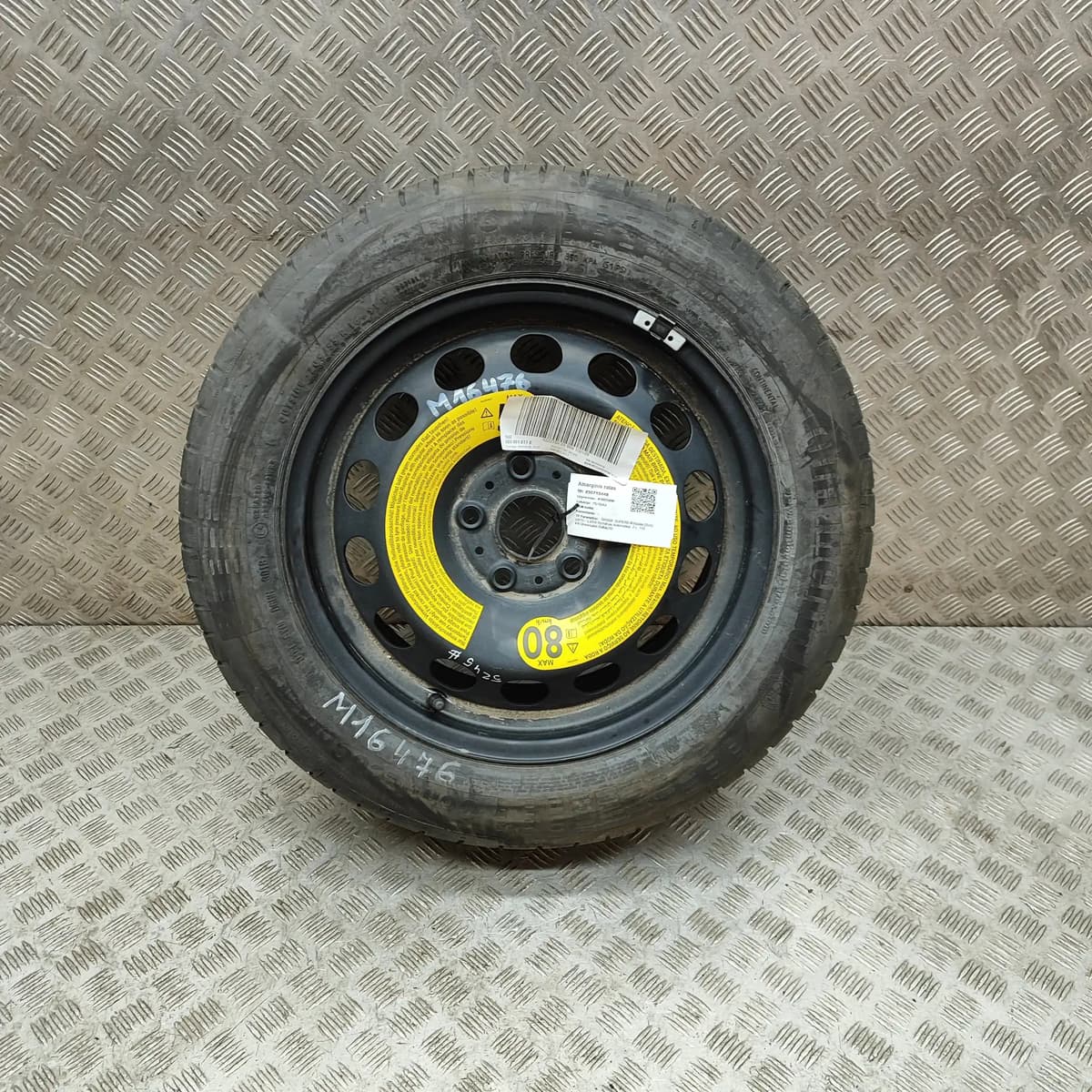 SKODA SUPERB MK3 Estate 3V Spare Wheel Space Saver 5Q0601027BD 2019 30715448