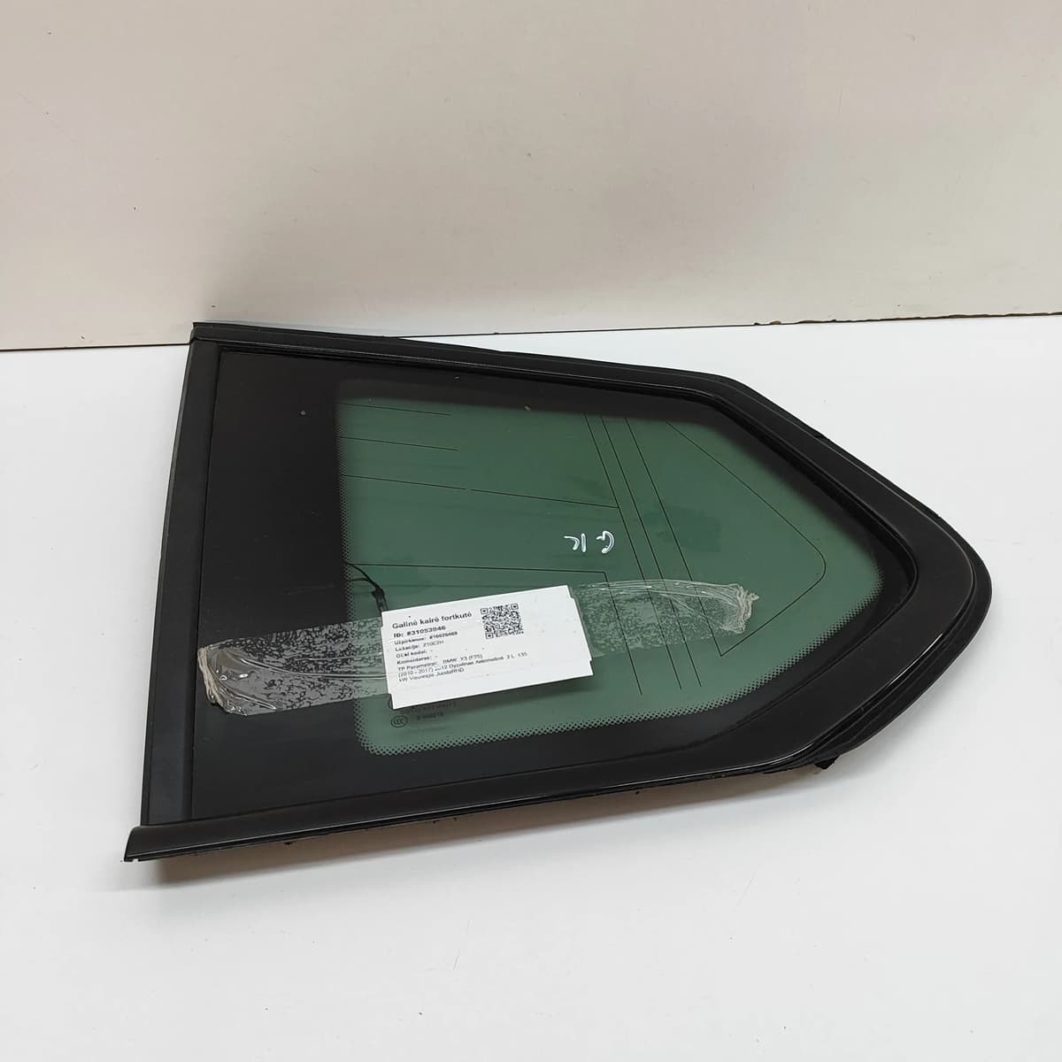 BMW X3 F25 Rear Left Quarter Window 7205663 2012 31053946