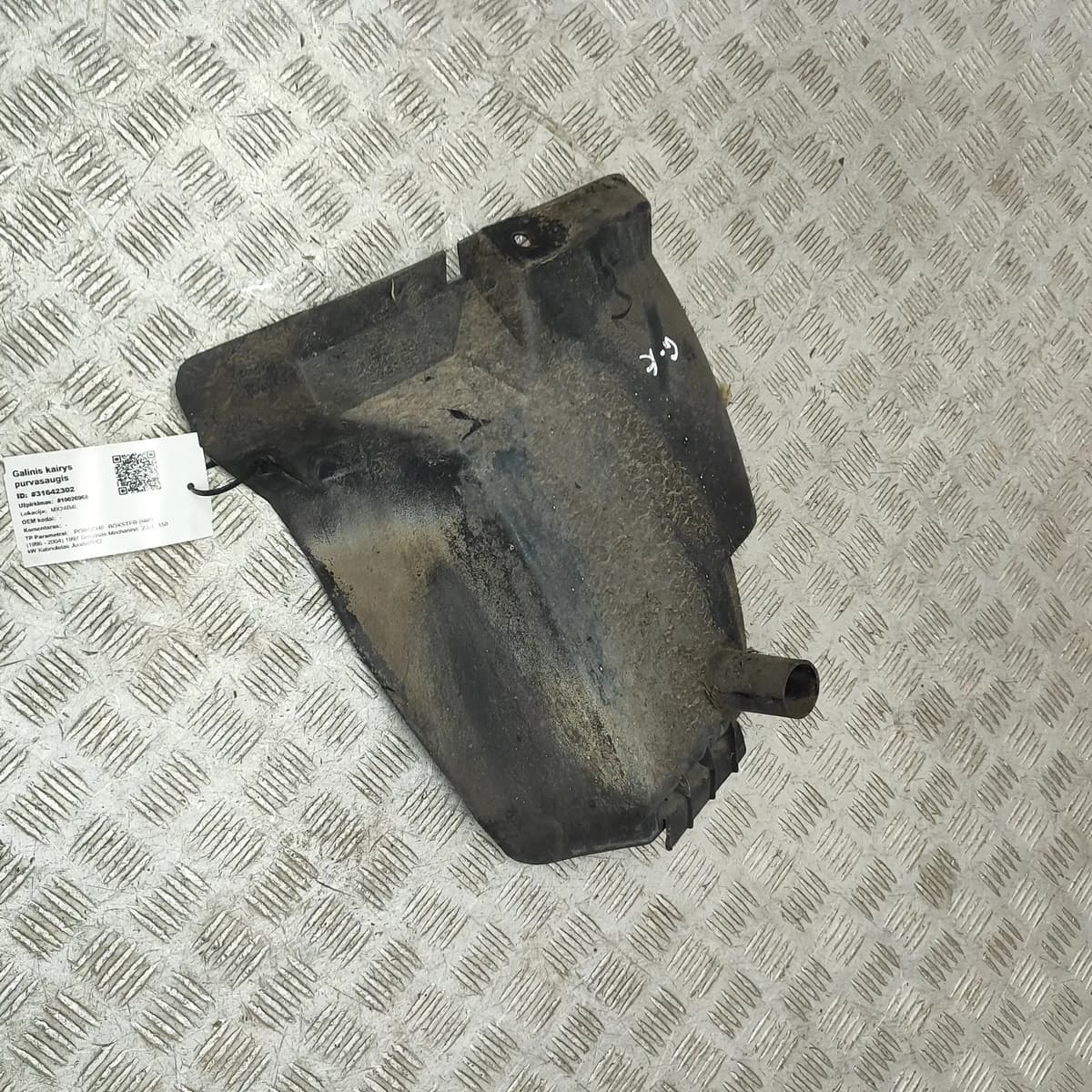 PORSCHE BOXSTER 986 Rear Left Mudguard 98650457300 2.5 Petrol 150kw 31642302