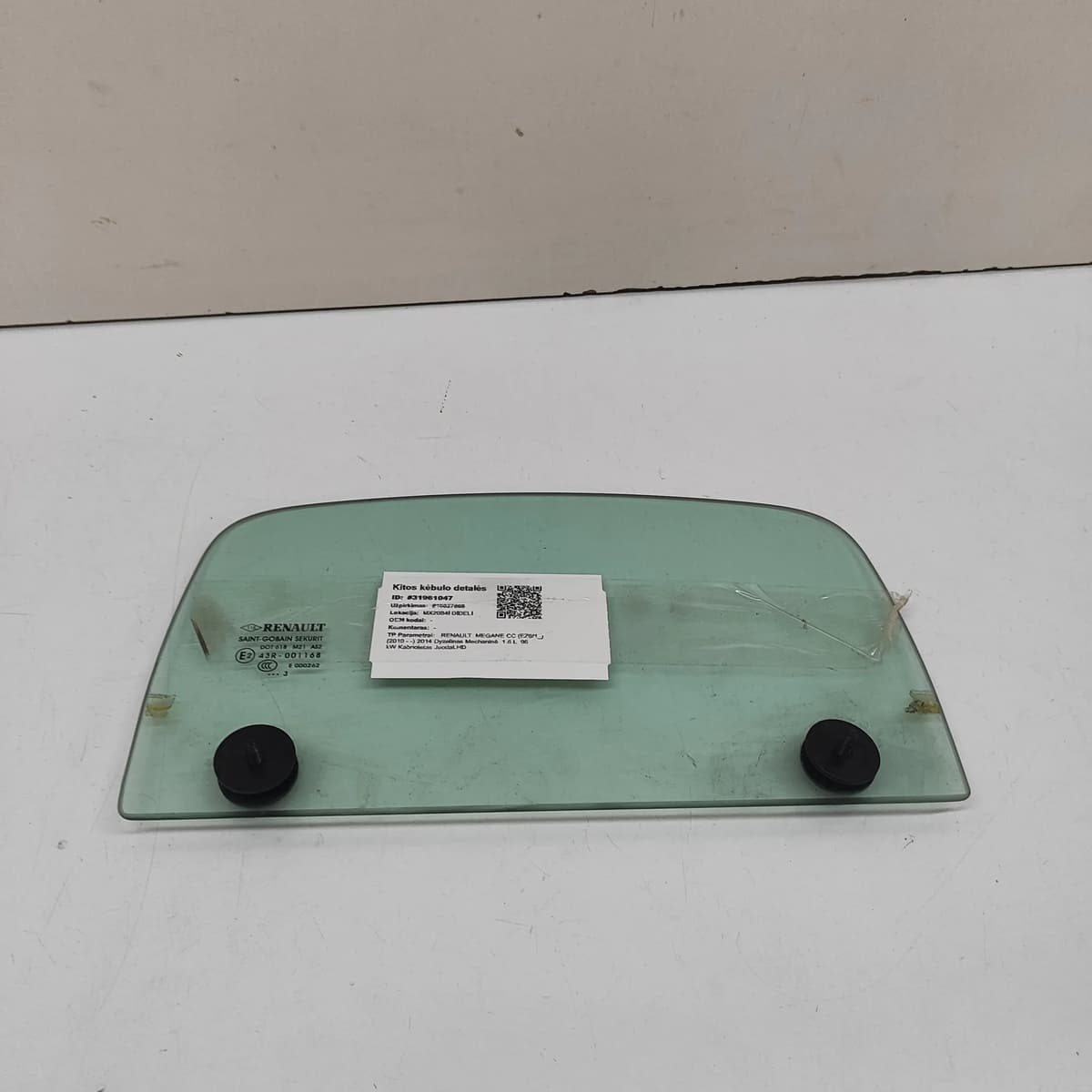 RENAULT MEGANE CC EZ0/1 Wind Deflector Glass 972841528R 1.6 Diesel 96kw 31961047