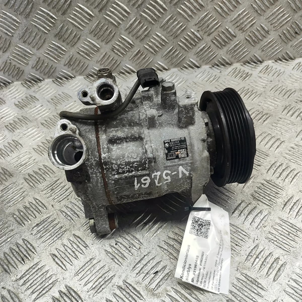 BMW 3 Touring F31 Air Condition A/C Pump 6805022 3.0 Diesel 230kw 2017 31961455
