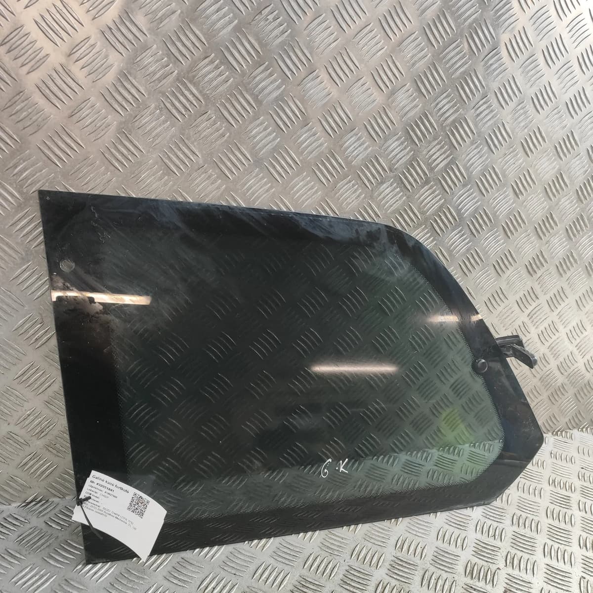 ISUZU D-MAX TFR, TFS Rear Left Quarter Window 3.0 Diesel 120kw 2009 32051841