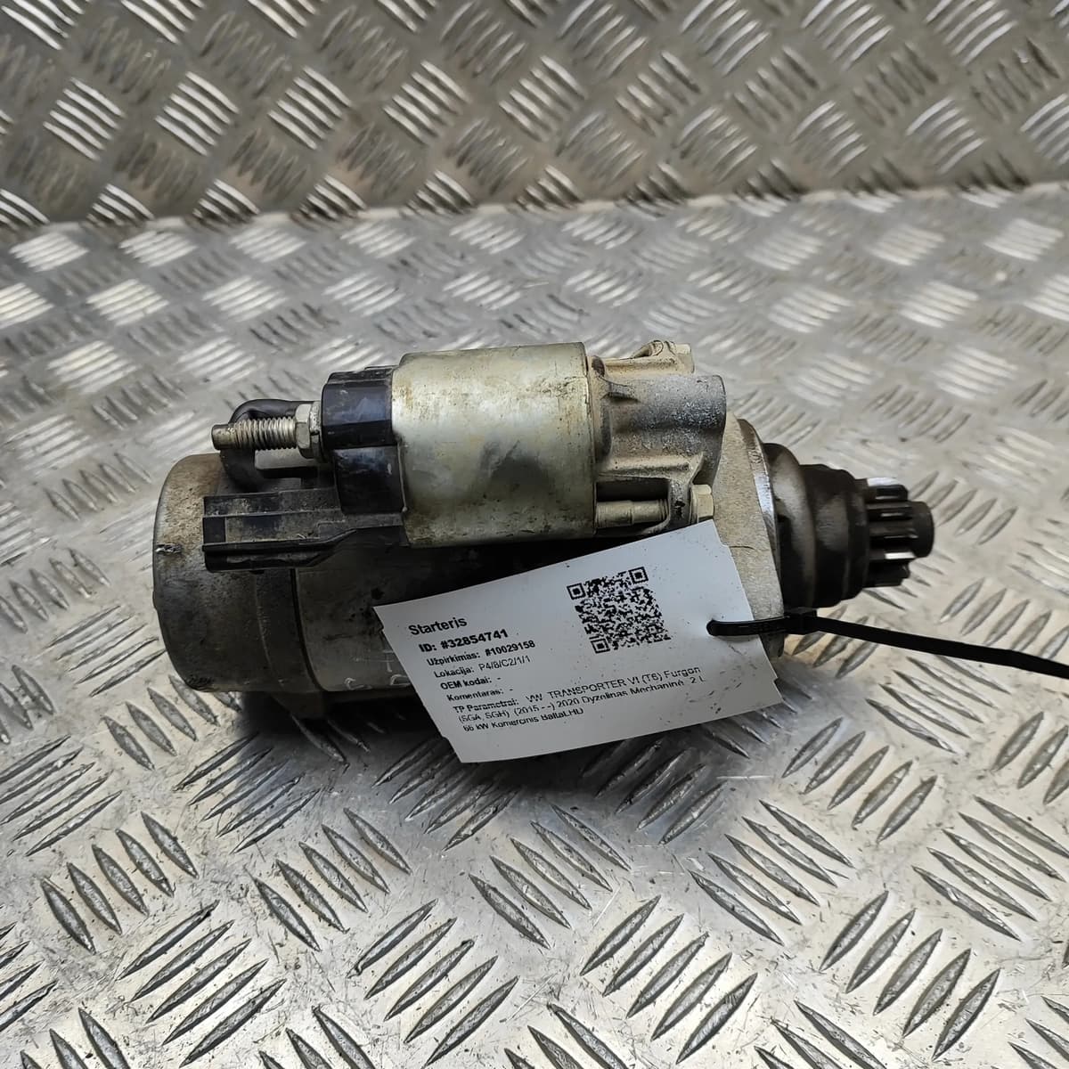 Volkswagen TRANSPORTER T6 Starter Motor 02Z911024B 2.0 Diesel 66kW 2020 32854741