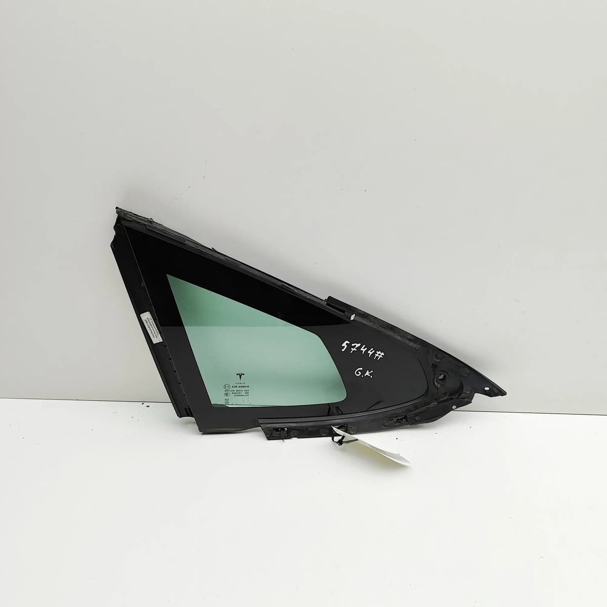 TESLA MODEL S Rear Left Quarter Window 1051820-80-D 568kw 2019 32931141