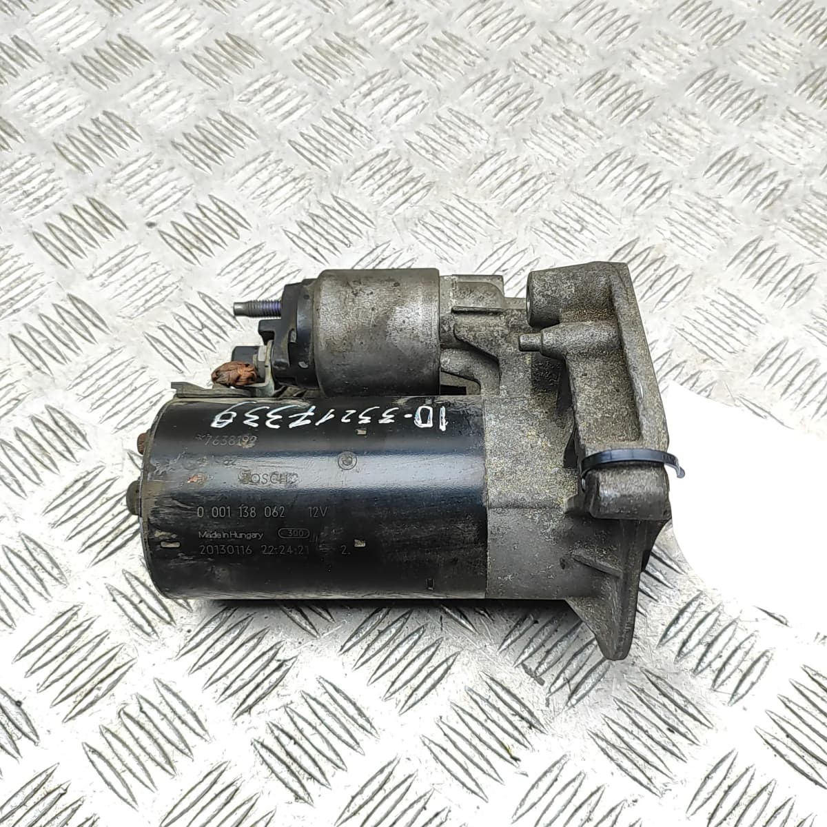 BMW 1 F20 Starter Motor 7638192 1.6 Petrol 75kw 2013 33359062