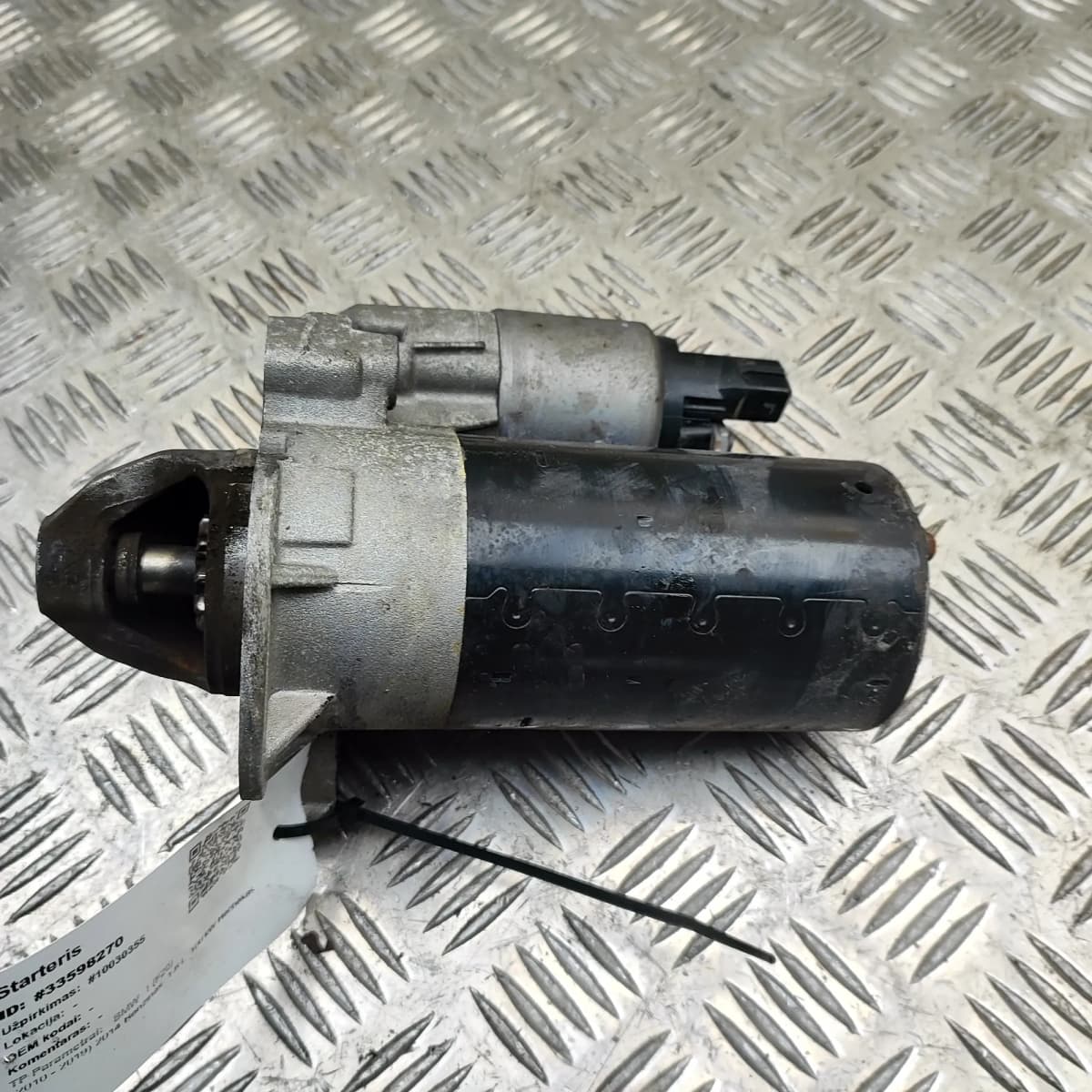 BMW 1 F20 Starter Motor 7638192 1.6 Petrol 100kw 2014 33598270