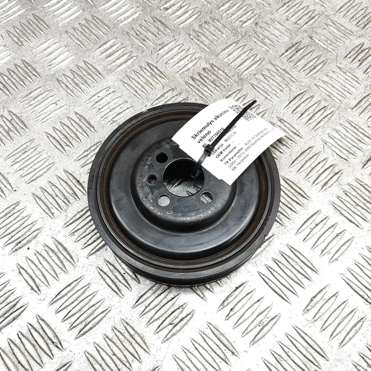 AUDI A3 Sportback 8P Crankshaft Pulley 03G105243 2.0 Diesel 103kw 2009 27760510