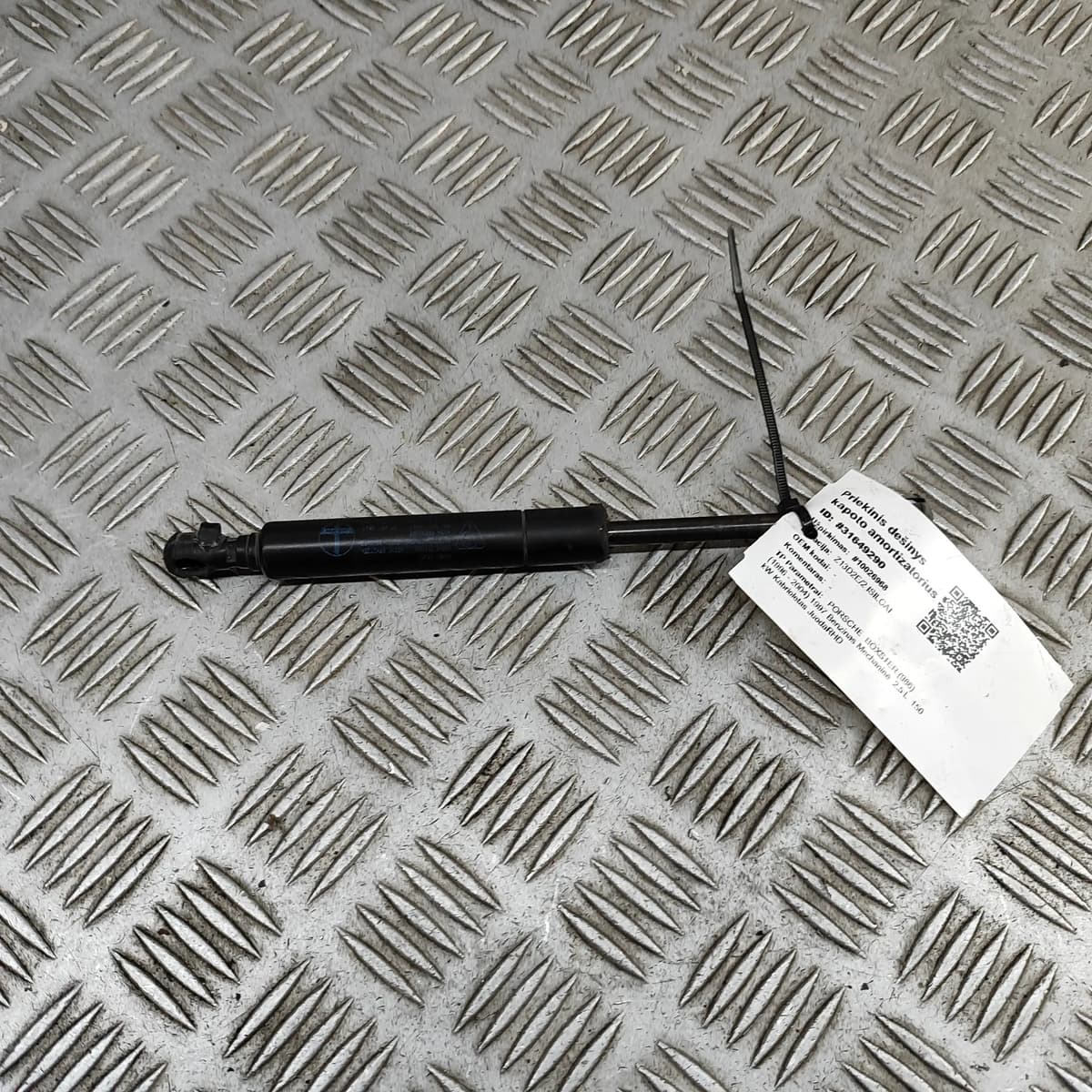 PORSCHE BOXSTER 986 Front Right Bonnet Strut 99651155101 2.5 Petrol 31649290