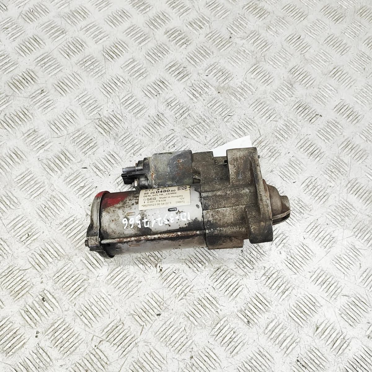 CITROËN JUMPER Furgon MK2 G9 Starter Motor 9826048080 2.2 Diesel 88kW 2021