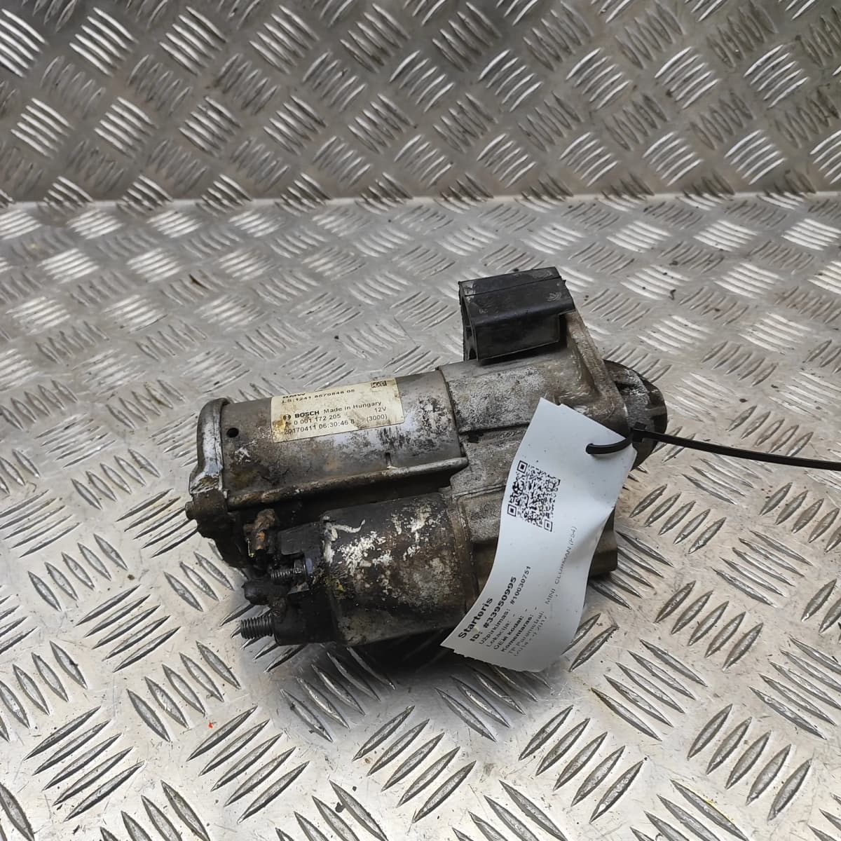 MINI CLUBMAN F54 Starter Motor 8570848 2017 33950995