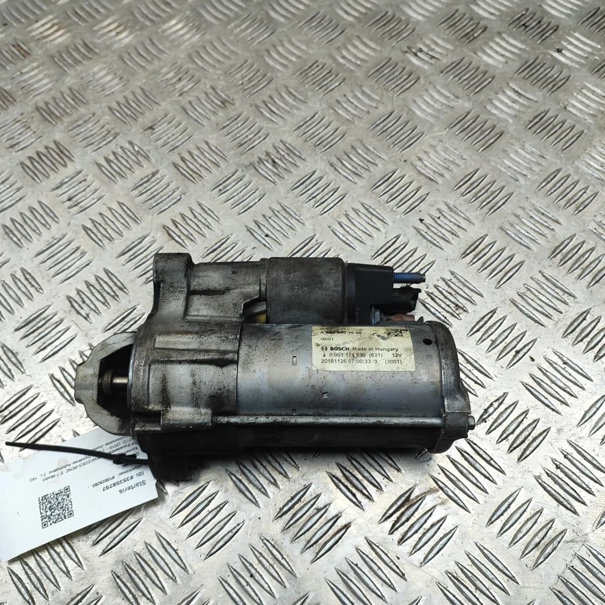 MERCEDES-BENZ E T-Model S213 Starter Motor A6549061600 2.0 Diesel 143kw 35358757