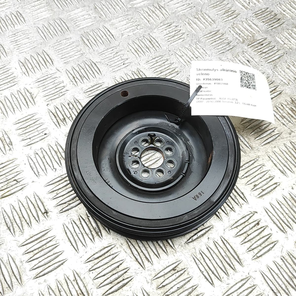 AUDI A5 8T MK1 Crankshaft Pulley 06E105251C 3.2 Petrol 195kw 2008 35639083