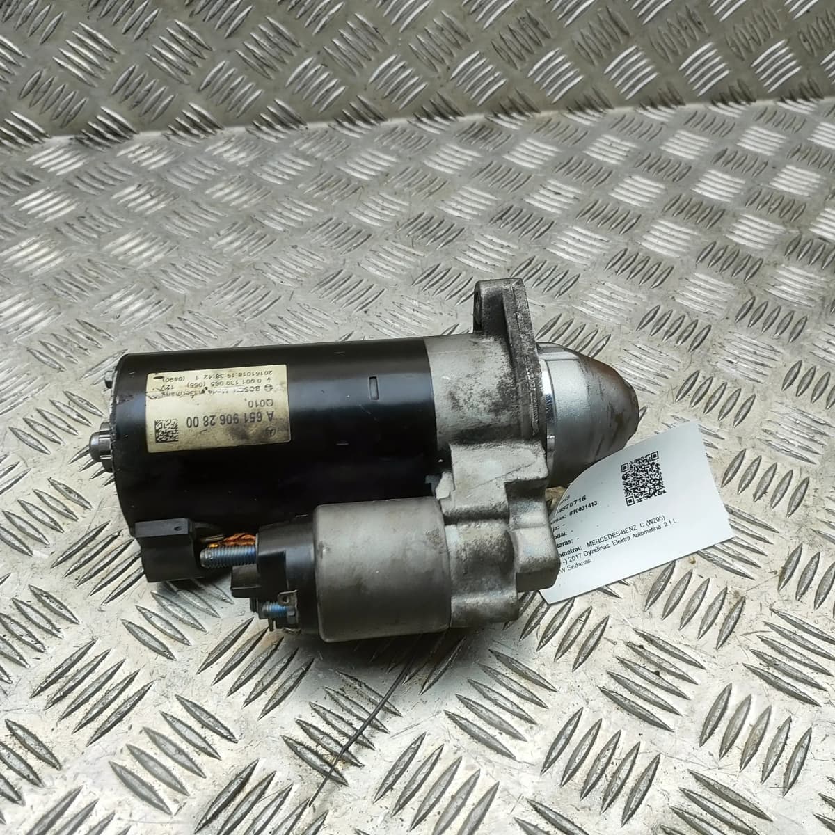 MERCEDES-BENZ C W205 Starter Motor A6519062800 2.1 Diesel / electricity 34576716