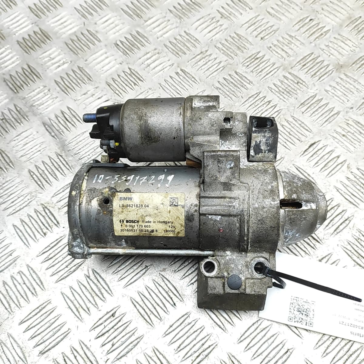 BMW 4 Coupe F32 Starter Motor 8621839 2.0 Petrol 120kW 2016 34021721