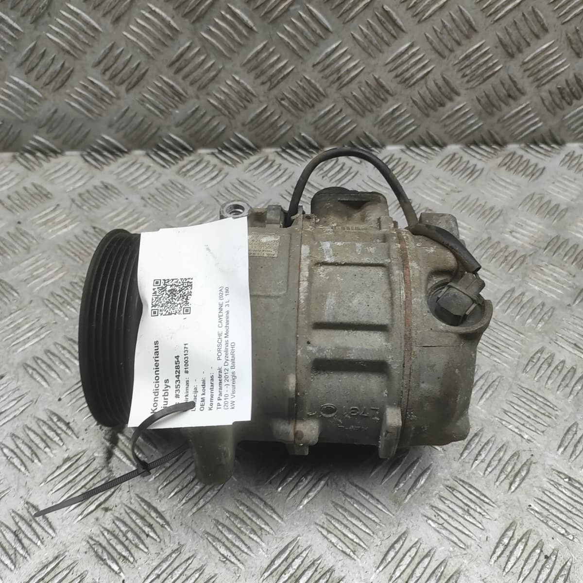 PORSCHE CAYENNE 92A Air Condition A/C Pump 7P0820803D 3.0 Diesel 180kW 2012
