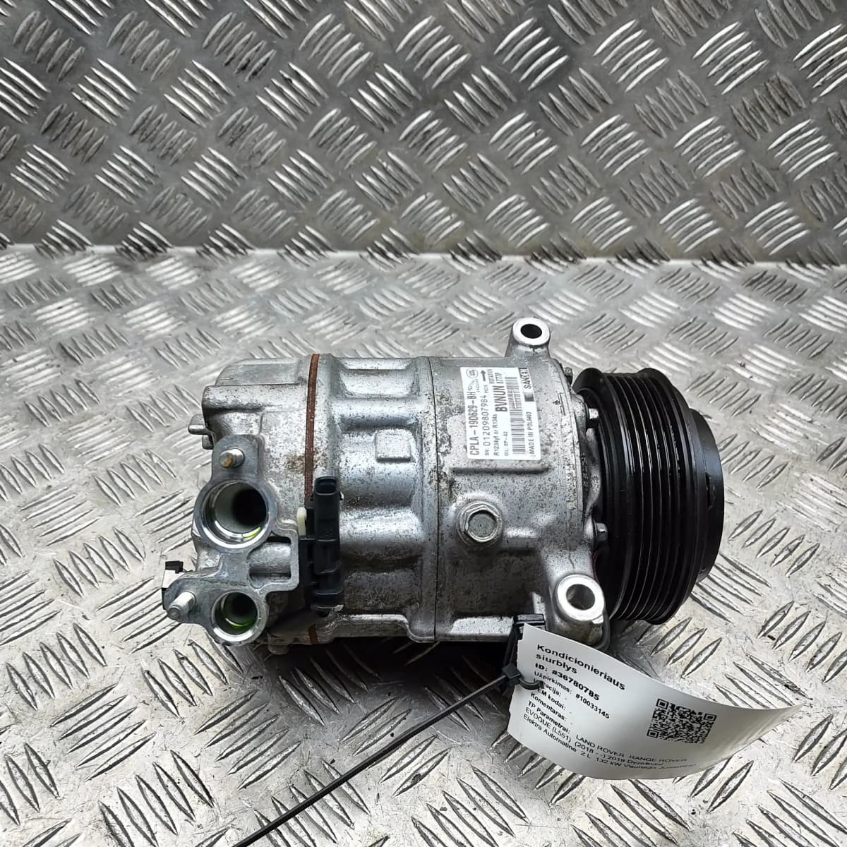 LR RANGE ROVER EVOQUE L551 Air Condition A/C Pump CPLA-19D629-BH 2.0Hybrid 132kw