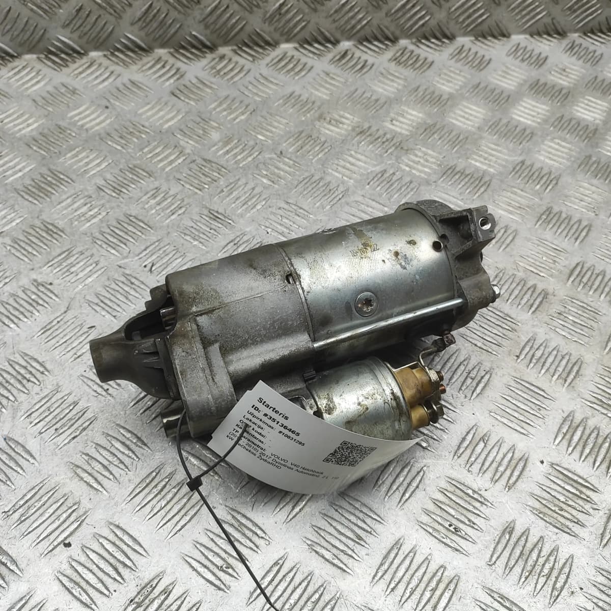VOLVO V40 Hatchback Starter Motor 31419530 2.0 Diesel 110kw 2017 35136465