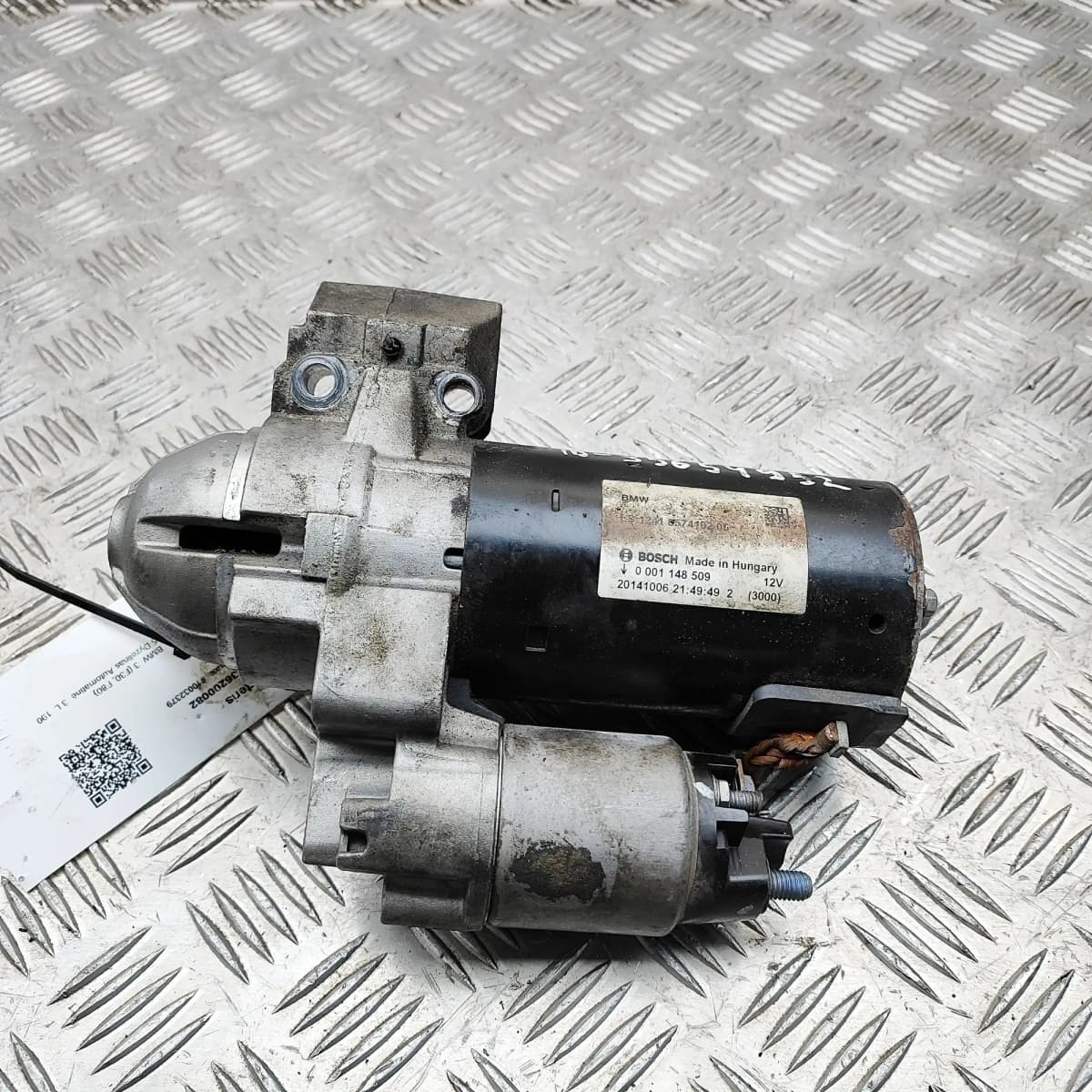 BMW 3 F30 Starter Motor 8574102 3.0 Diesel 190kw 2015 36200082