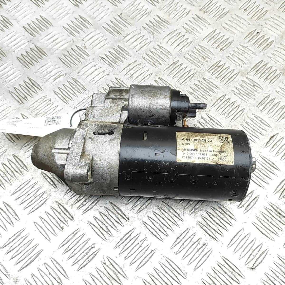 MERCEDES-BENZ C W205 Starter Motor A6519062800 2.1 Diesel 150kW 2016 34021677